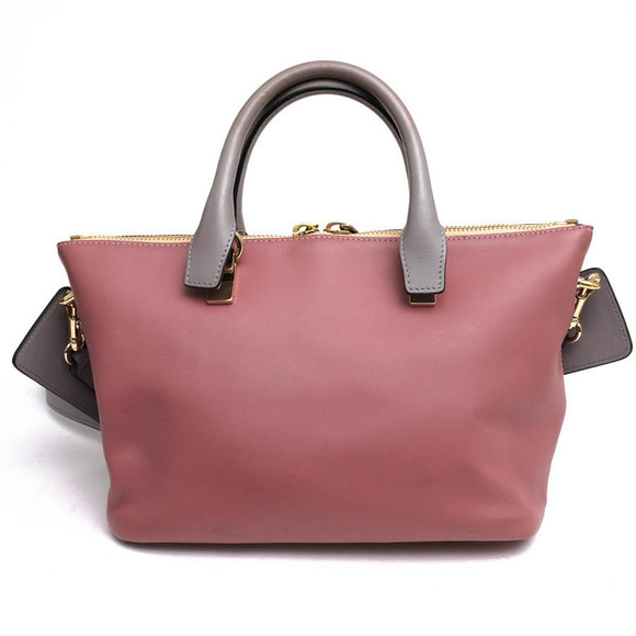Chloe Bag Mini Baylee Cowhide Tan Handbag Shoulder Bicolor - Picture 1 of 8